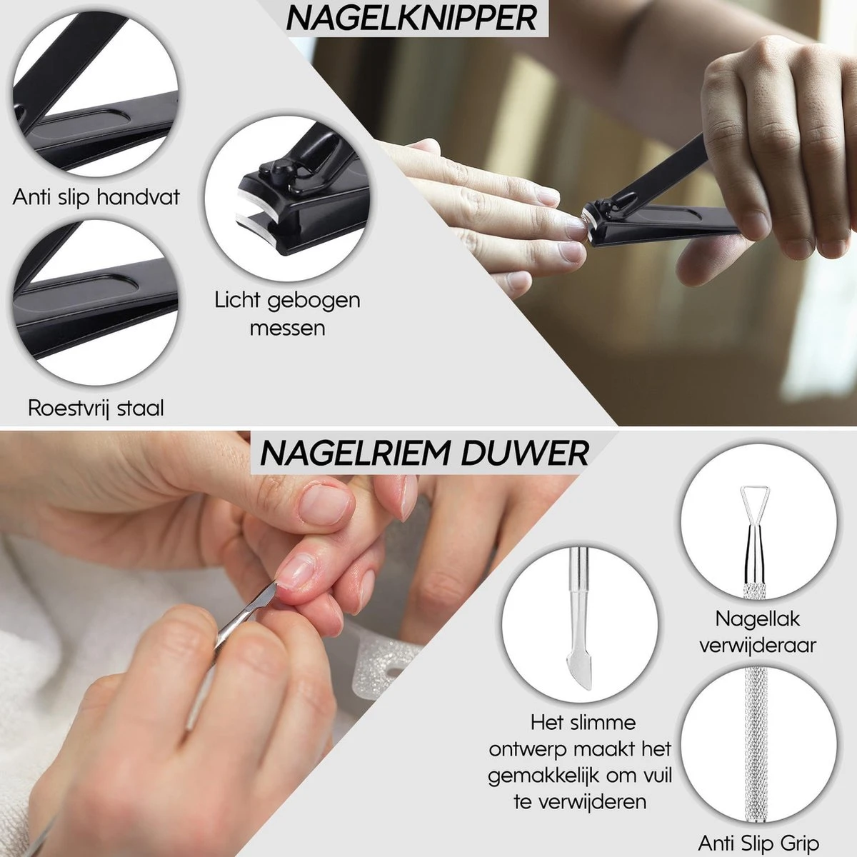 Thumbs Up 6-Delige Nagel Set - Ingegroeide Teennagel - Nageltang Met Bufferveer- Teennagelknipper - Nagelknipper Set - Zilver 5 Thumbs Up 6-Delige Nagel Set - Ingegroeide Teennagel - Nageltang Met Bufferveer- Teennagelknipper - Nagelknipper Set - Zilver - Afbeelding 3