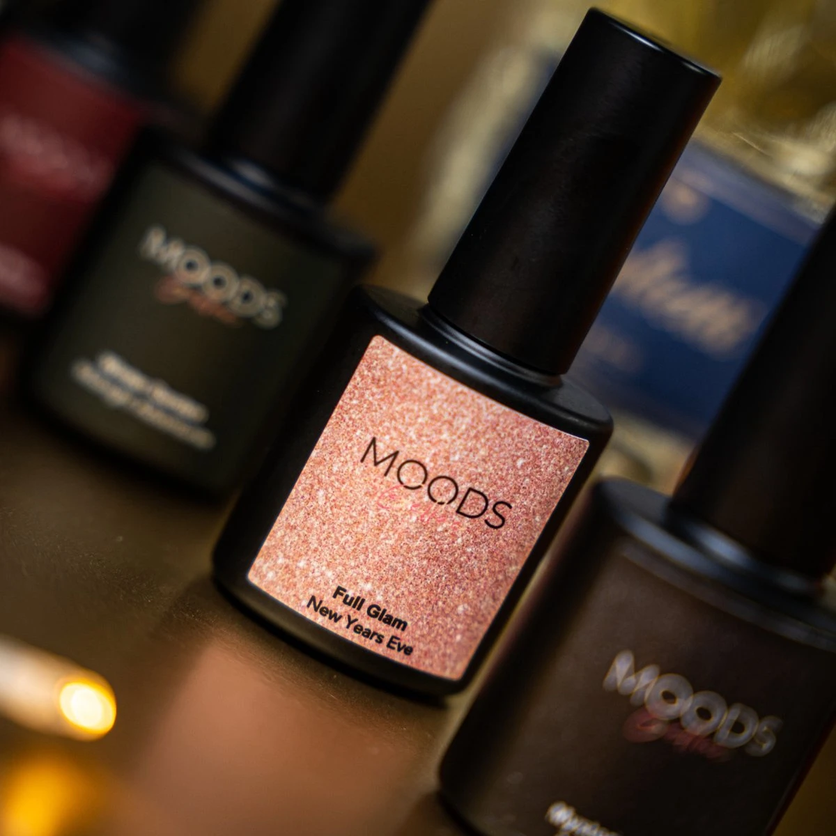 Moods Gellac - Full Glam - Gellak - Sparkling Nude - Glitter - 15ML 4 Moods Gellac - Full Glam - Gellak - Sparkling Nude - Glitter - 15ML - Afbeelding 2