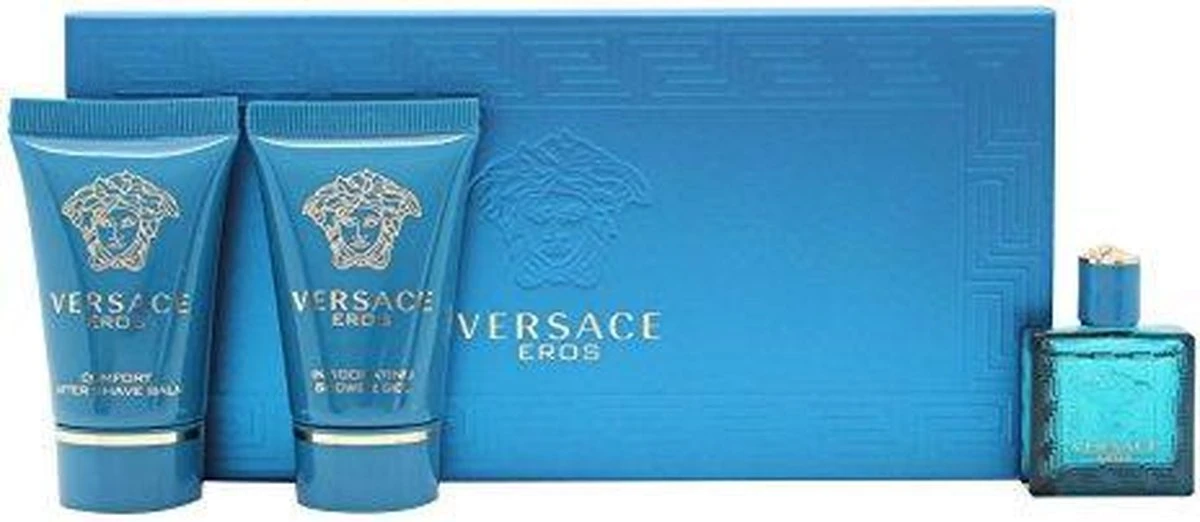 Versace - Eros Gift Of Mini 5 Ml, And Eros 25 Ml (After Shave Balm) Eros 25 Ml - Eau De Toilette - 5ML 8 Versace - Eros Gift Of Mini 5 Ml, And Eros 25 Ml (After Shave Balm) Eros 25 Ml - Eau De Toilette - 5ML - Afbeelding 6