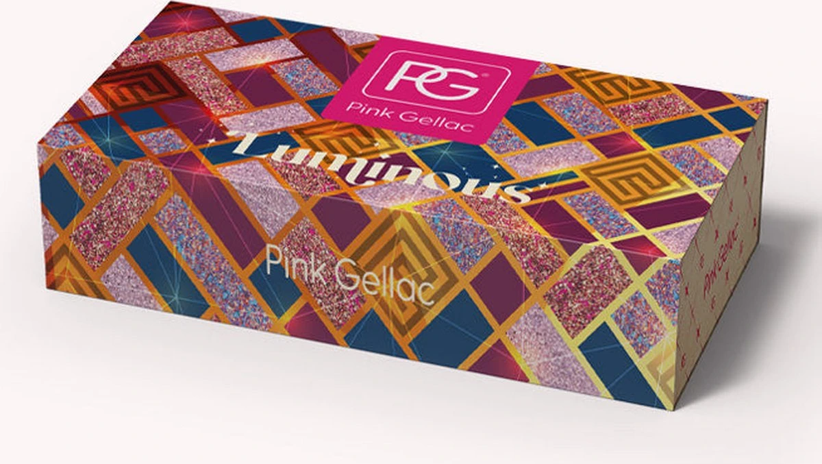 Pink Gellac - Color Box Luminous - Gellak - Set Van 3 Glitter En 2 Effen Kleuren 4 Pink Gellac - Color Box Luminous - Gellak - Set Van 3 Glitter En 2 Effen Kleuren - Afbeelding 2