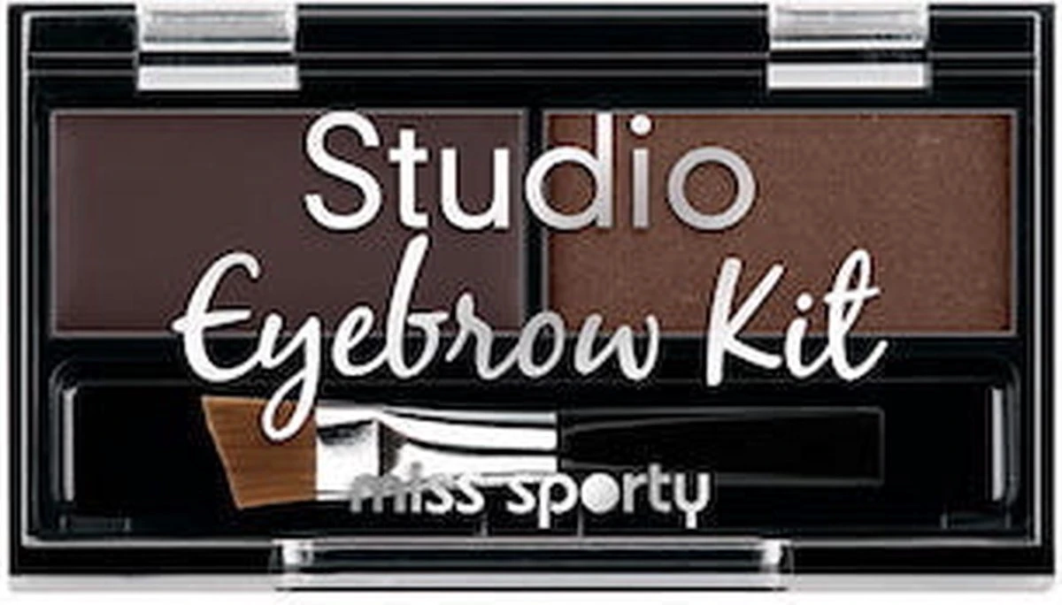 Miss Sports - Studio Eyebrow Kit Palette To Makeup Eyebrows 001 Medium Brown 1.1G 4 Miss Sports - Studio Eyebrow Kit Palette To Makeup Eyebrows 001 Medium Brown 1.1G - Afbeelding 2