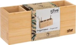 Five® Make-up Kwastenhouder Bamboe - Hout - Sorteervakken & Duurzaam -Cosmetica Promotiewinkel 1200x713