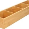 Gerim - Make-up Sorteer Organizer 4-vaks Bakje 44 X 10 X 6 Cm Bamboe -Cosmetica Promotiewinkel 1200x737