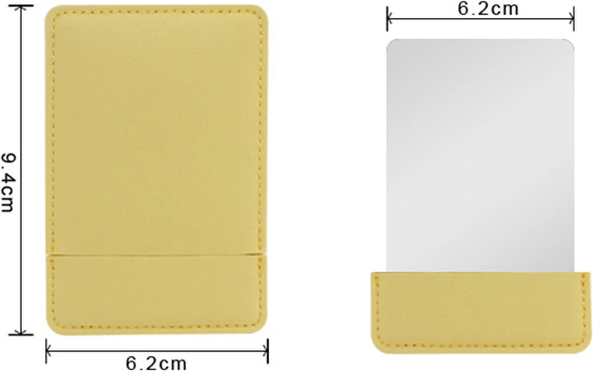 Pocket Spiegel - Draagbare Make-Up Spiegel - Rechthoek Ultradunne Make-Up Spiegel - Compact Cosmetische Spiegel 5 Pocket Spiegel - Draagbare Make-Up Spiegel - Rechthoek Ultradunne Make-Up Spiegel - Compact Cosmetische Spiegel - Afbeelding 3