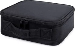 Merkloos Make-up Koffer - Cosmetica - Visagie Opbergtas - Beauty Organizer Met Verstelbare Vakken - 34x23x8CM - Zwart -Cosmetica Promotiewinkel 1200x754 2