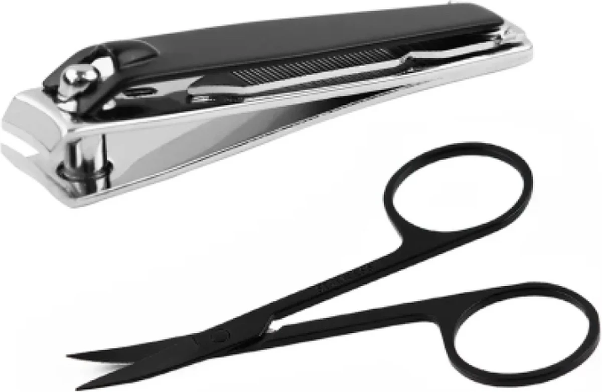 Medies - Nagelschaar 9 Cm En Kleine Nagelknipper Met Vijl 6 Cm | Nagelschaar | Nagelknipper | Nagelschaartje | Nagelverzorging - Zwart 3 Medies - Nagelschaar 9 Cm En Kleine Nagelknipper Met Vijl 6 Cm | Nagelschaar | Nagelknipper | Nagelschaartje | Nagelverzorging - Zwart