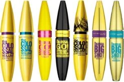 Maybelline Volum'Express Colossal Go Extreme! Leather Black Mascara - Zwart -Cosmetica Promotiewinkel 1200x794