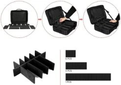 Cosmetica Koffer - Make-up Koffer Met Verstelbare Vakken - Visagie En Nagelstyliste Beauty Koffer - 37x27x13CM 22 Cosmetica Koffer - Make-up Koffer Met Verstelbare Vakken - Visagie En Nagelstyliste Beauty Koffer - 37x27x13CM -Cosmetica Promotiewinkel 1200x848