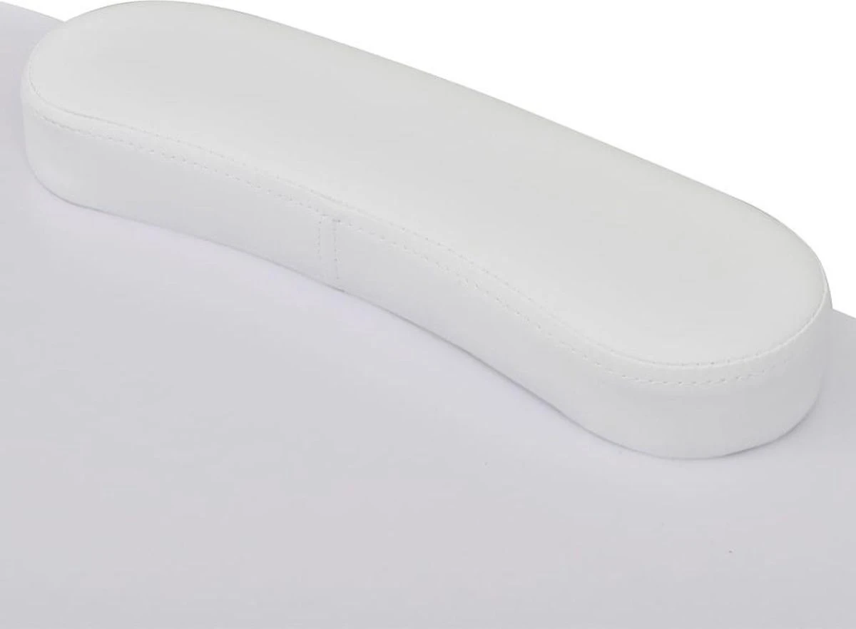 VidaXL Manicuretafel Inklapbaar Met Wieltjes Wit 5 VidaXL Manicuretafel Inklapbaar Met Wieltjes Wit - Afbeelding 3