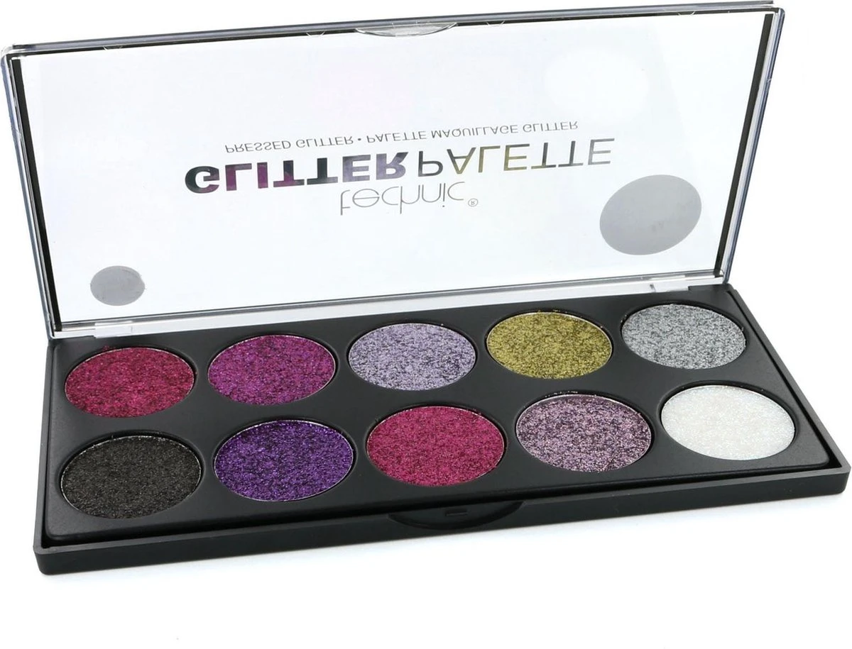 Technic Glitter Oogschaduw Palette - Unicorn 4 Technic Glitter Oogschaduw Palette - Unicorn - Afbeelding 2