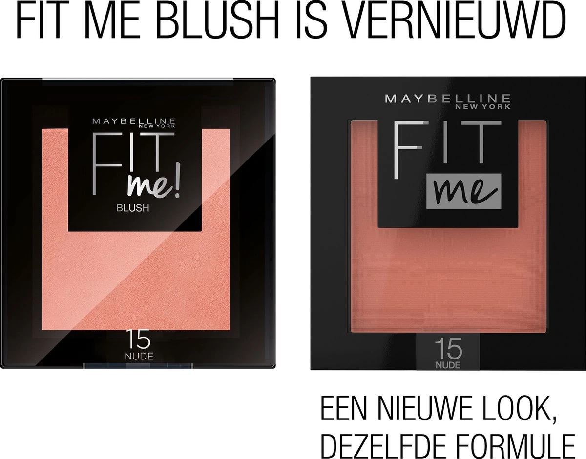 Maybelline Fit Me Blush - 50 Wine - Natuurlijk Ogende Rouge - 4.5 Gr 4 Maybelline Fit Me Blush - 50 Wine - Natuurlijk Ogende Rouge - 4.5 Gr - Afbeelding 2