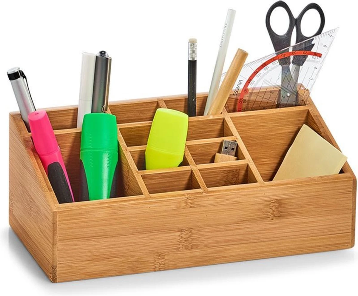 Zeller Present Cosmetica Display Bamboe - A-11-3-BHout - Sorteervakken & Duurzaam 4 Zeller Present Cosmetica Display Bamboe - A-11-3-BHout - Sorteervakken & Duurzaam - Afbeelding 2