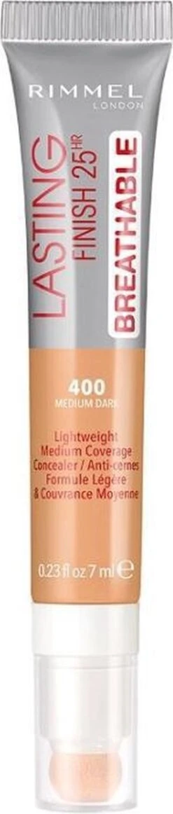 Rimmel London Rimmel Lasting Finish Breathable - 400 Natural Beige - Concealer -Cosmetica Promotiewinkel 255x1200