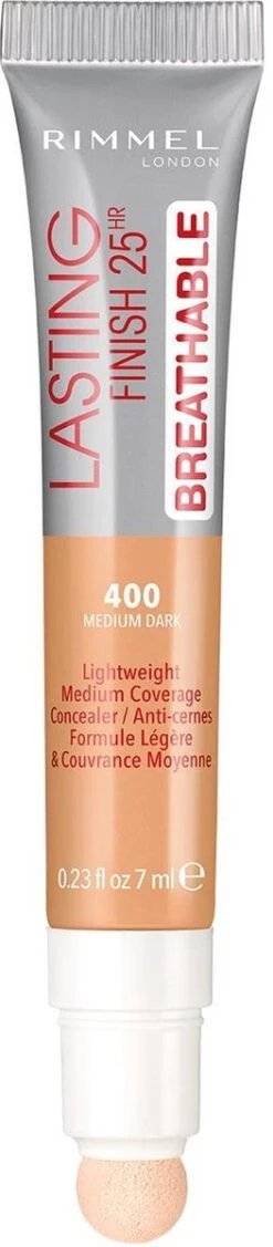 Rimmel London Rimmel Lasting Finish Breathable - 400 Natural Beige - Concealer -Cosmetica Promotiewinkel 263x1200