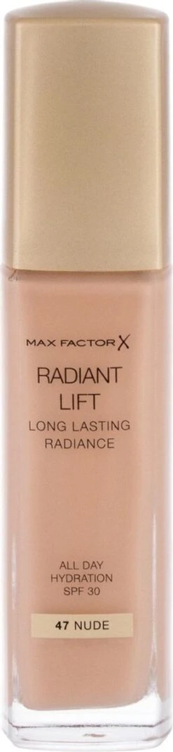 Max Factor Radiant Lift FD - 47 Nude 25 Max Factor Radiant Lift FD - 47 Nude -Cosmetica Promotiewinkel 277x1200