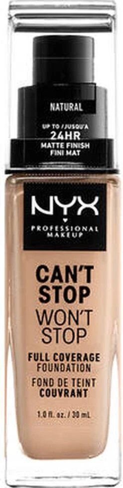 NYX Professional Makeup - Can't Stop Won't Stop Foundation - Natural -Cosmetica Promotiewinkel 303x1200 2