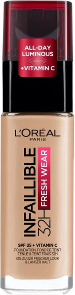 L’Oréal Paris Infallible 24H Fresh Wear Foundation - 125 Natural Rose -Cosmetica Promotiewinkel 306x1200 3