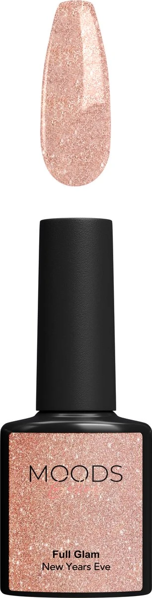 Moods Gellac - Full Glam - Gellak - Sparkling Nude - Glitter - 15ML 3 Moods Gellac - Full Glam - Gellak - Sparkling Nude - Glitter - 15ML