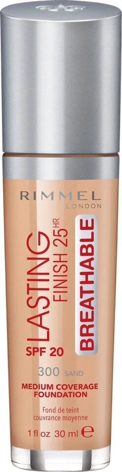 Rimmel London Lasting Finish Breathable Foundation - Sand - Beige -Cosmetica Promotiewinkel 312x1200 2