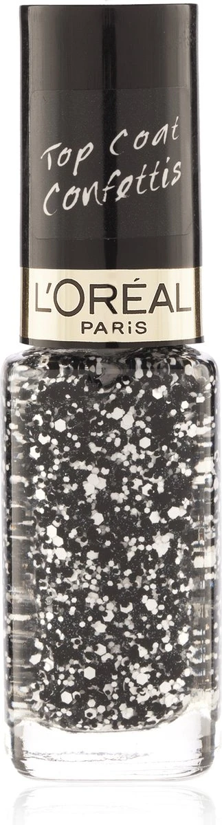 L’Oréal Paris Color Riche Le Vernis - 916 Confettis - Zwart - Nagellak Topcoat 4 L’Oréal Paris Color Riche Le Vernis - 916 Confettis - Zwart - Nagellak Topcoat - Afbeelding 2
