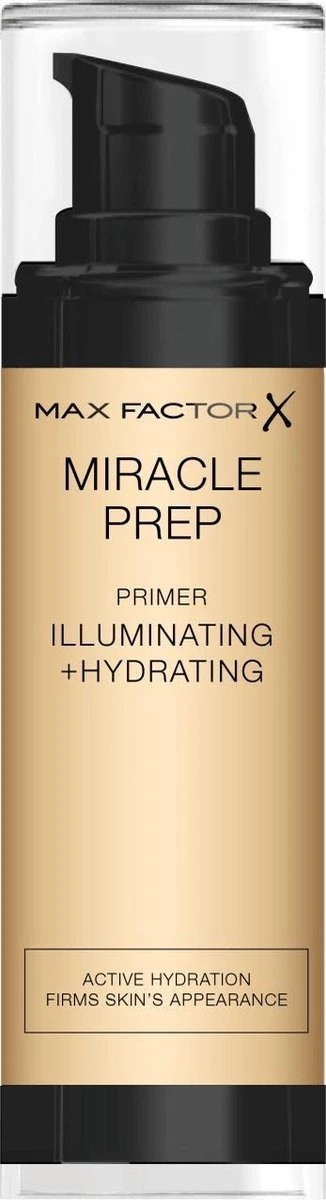 Max Factor Miracle Prep Primer Illuminating & Hydrating - 000 Transparant - 30 Ml 3 Max Factor Miracle Prep Primer Illuminating & Hydrating - 000 Transparant - 30 Ml