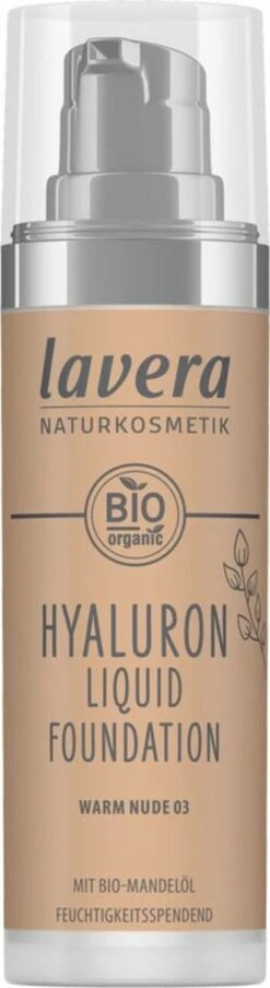 Lavera Make-up Hyaluron Liquid Foundation -Warm Nude 03-, 30 Ml -Cosmetica Promotiewinkel 328x1200 5