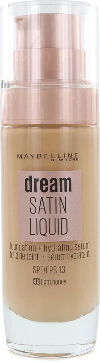 Maybelline Dream Radiant Liquid - 45 Light Honey - Foundation Geschikt Voor De Droge Huid Met Hyaluronzuur - 30 Ml 3 Maybelline Dream Radiant Liquid - 45 Light Honey - Foundation Geschikt Voor De Droge Huid Met Hyaluronzuur - 30 Ml