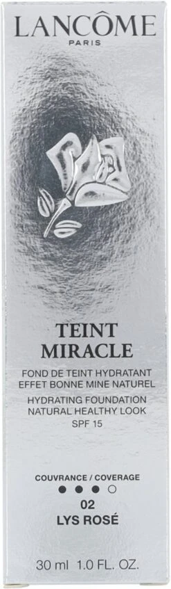 Lancôme Teint Miracle Foundation 30 Ml - 02 Lys Rosé - SPF 15 -Cosmetica Promotiewinkel 350x1200