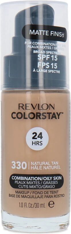 Revlon Colorstay Foundation With Pump - 330 Natural Tan (Oily Skin) 19 Revlon Colorstay Foundation With Pump - 330 Natural Tan (Oily Skin) -Cosmetica Promotiewinkel 365x1200 2