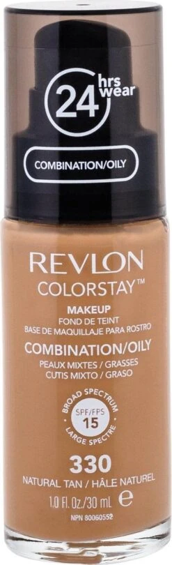 Revlon Colorstay Foundation With Pump - 330 Natural Tan (Oily Skin) 20 Revlon Colorstay Foundation With Pump - 330 Natural Tan (Oily Skin) -Cosmetica Promotiewinkel 366x1200 2