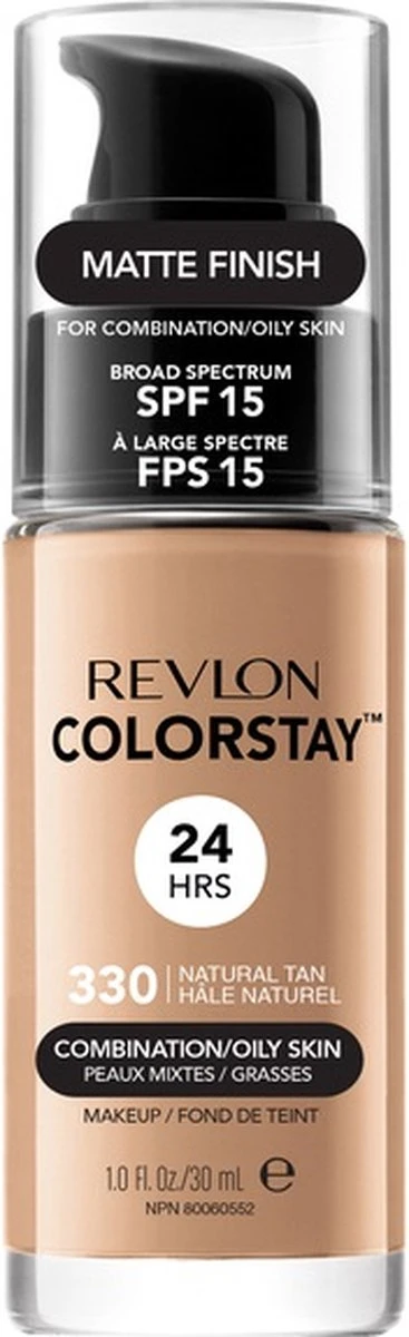 Revlon Colorstay Foundation With Pump - 330 Natural Tan (Oily Skin) 12 Revlon Colorstay Foundation With Pump - 330 Natural Tan (Oily Skin) - Afbeelding 10