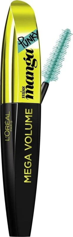 L'Oréal Mega Volume Miss Manga Punky Mascara - Green -Cosmetica Promotiewinkel 374x1200 3