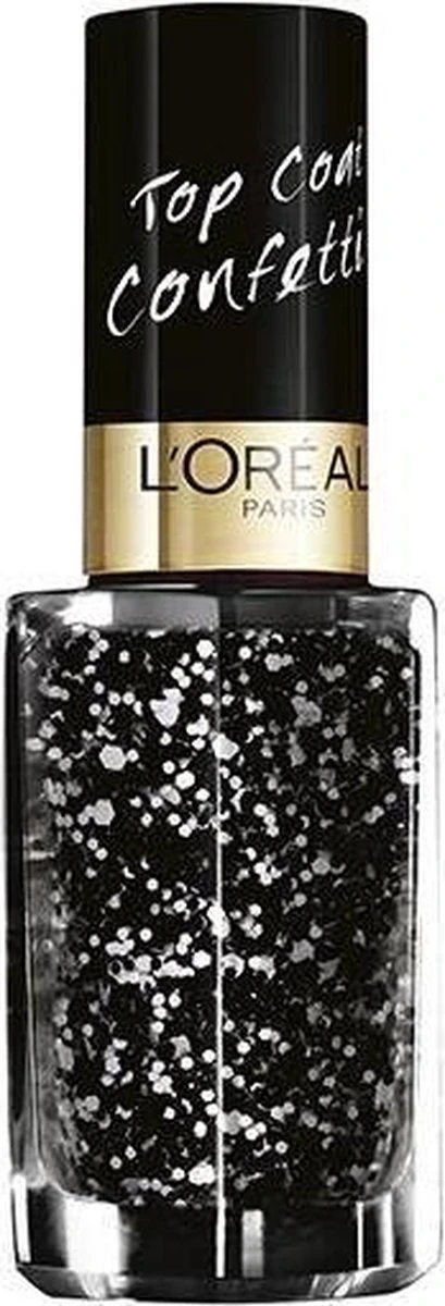 L’Oréal Paris Color Riche Le Vernis - 916 Confettis - Zwart - Nagellak Topcoat 7 L’Oréal Paris Color Riche Le Vernis - 916 Confettis - Zwart - Nagellak Topcoat - Afbeelding 5