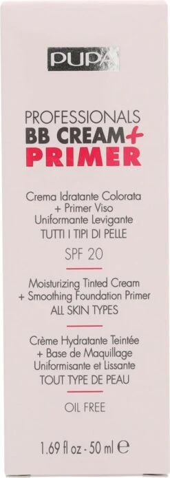 Pupa Milano Professionals BB Cream + Primer - Nude 001 21 Pupa Milano Professionals BB Cream + Primer - Nude 001 -Cosmetica Promotiewinkel 427x1200