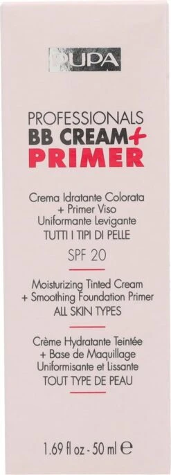 Pupa Milano Professionals BB Cream + Primer - 002 Sand 20 Pupa Milano Professionals BB Cream + Primer - 002 Sand -Cosmetica Promotiewinkel 432x1200 2