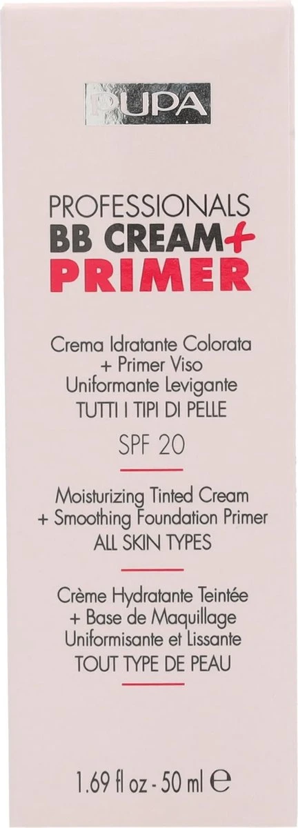 Pupa Milano Professionals BB Cream + Primer - 002 Sand 4 Pupa Milano Professionals BB Cream + Primer - 002 Sand - Afbeelding 2