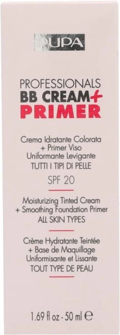 Pupa Milano Professionals BB Cream + Primer - 002 Sand 34 Pupa Milano Professionals BB Cream + Primer - 002 Sand -Cosmetica Promotiewinkel 432x1200 3
