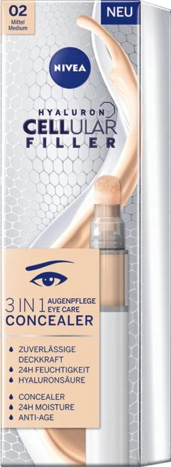 NIVEA Cellular Filler 3 In 1 Oogconcealermake-up 4 Ml -Cosmetica Promotiewinkel 439x1200