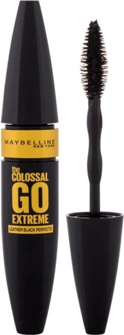 Maybelline Volum'Express Colossal Go Extreme! Leather Black Mascara - Zwart -Cosmetica Promotiewinkel 444x1200 2