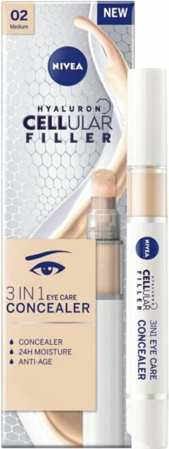 NIVEA Cellular Filler 3 In 1 Oogconcealermake-up 4 Ml -Cosmetica Promotiewinkel 452x1200