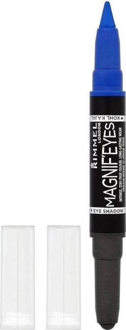 Rimmel London MagnifEyes Xxtreme Double Ended - Blauw - Oogschaduw En Eyeliner -Cosmetica Promotiewinkel 459x1200