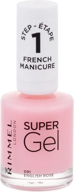 Rimmel London SuperGel French Manicure Nagellak - 091 English Rose -Cosmetica Promotiewinkel 466x1200 1