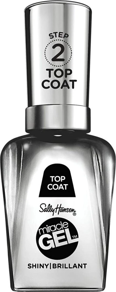 Sally Hansen Miracle Gel Nagellak Top Coat 2.0 - 101 Transparant 10 Sally Hansen Miracle Gel Nagellak Top Coat 2.0 - 101 Transparant - Afbeelding 8