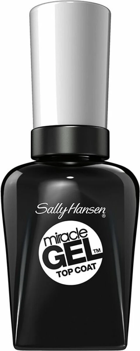 Sally Hansen Miracle Gel Nagellak Top Coat 2.0 - 101 Transparant 3 Sally Hansen Miracle Gel Nagellak Top Coat 2.0 - 101 Transparant