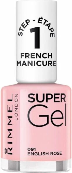 Rimmel London SuperGel French Manicure Nagellak - 091 English Rose -Cosmetica Promotiewinkel 499x1200 3