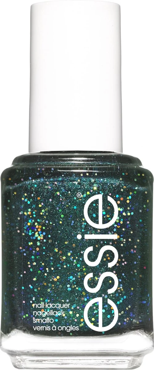 Essie Winter Collection Nagellak – 669 Under Wraps - Groene Glitter Nagellak