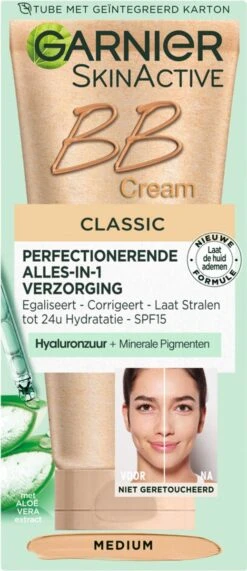 Garnier SkinActive BB Cream Classic Medium 5-in-1 Verzorging - 50 Ml -Cosmetica Promotiewinkel 519x1200 2