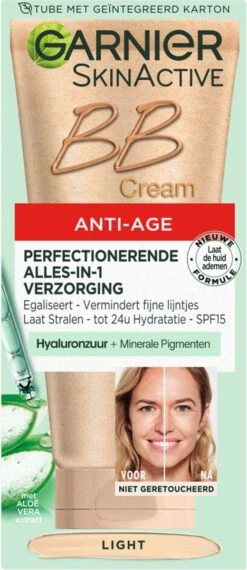 Garnier Skin Naturals BB Cream Anti Aging - 50 Ml - Light -Cosmetica Promotiewinkel 520x1200 2