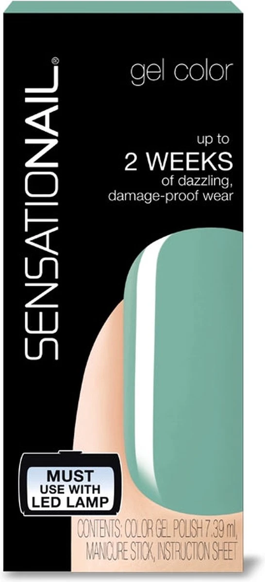 Sensationail Gel Polish Jade Treasure - Gel Nagellak - Mint 5 Sensationail Gel Polish Jade Treasure - Gel Nagellak - Mint - Afbeelding 3