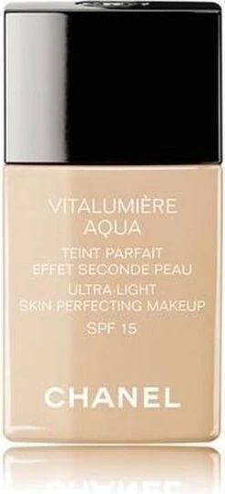 Chanel Vitalumiere Aqua Foundation - 30 Beige - SPF15 - 30 Ml -Cosmetica Promotiewinkel 548x1200